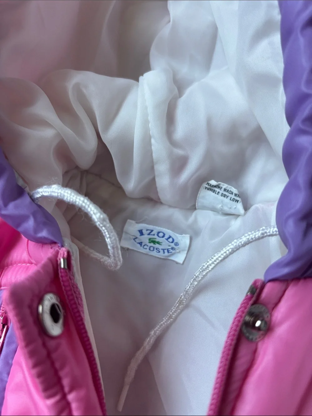 Lacoste Izod vintage Girls' Puffer Jacket